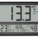 Termometer och klocka med stor display